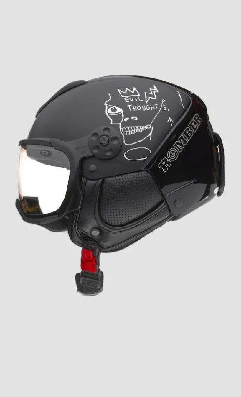 Basquiat Evil Thoughts Black Helmet